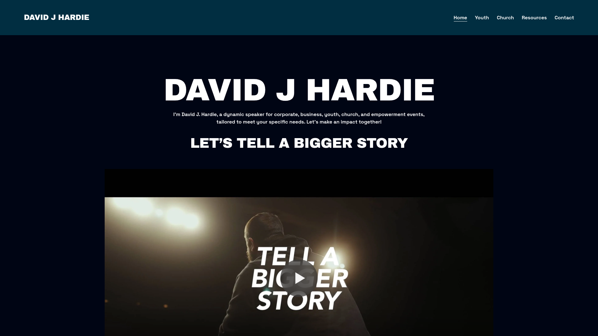 DavidJHardie.com, speaking and authorship hub