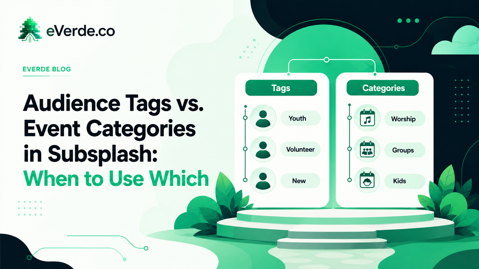 Audience Tags vs. Event Categories in Subsplash: When to Use Which