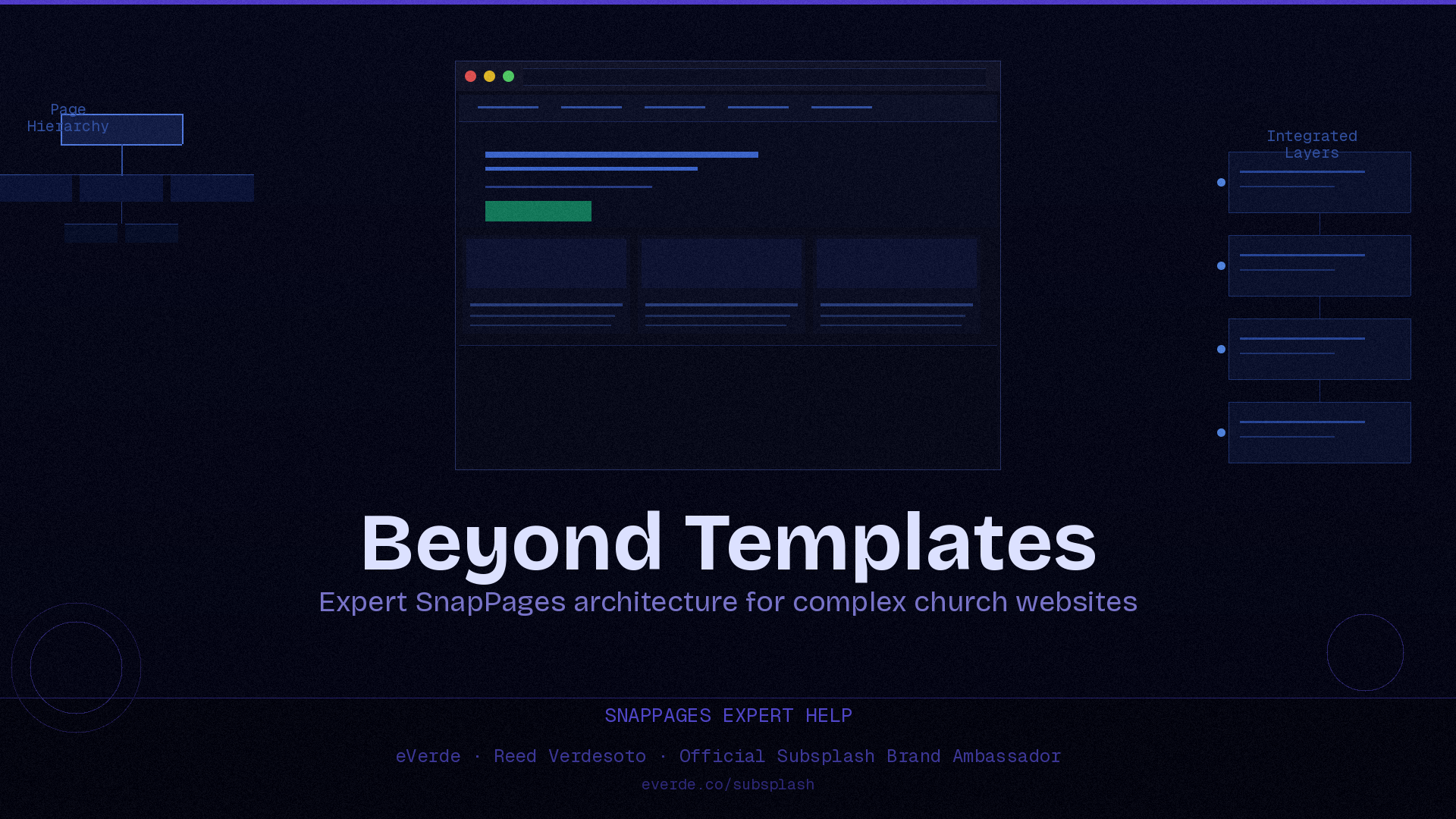 When You Need More Than SnapPages Templates: Expert Help for Complex Church Websites, custom Subsplash blog by ReedVerde